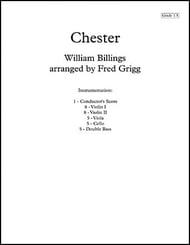 Chester Orchestra sheet music cover